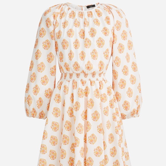J. Crew Dresses & Skirts - NWT J. Crew Smocked Waist Floral Block Print Mini Dress - XS